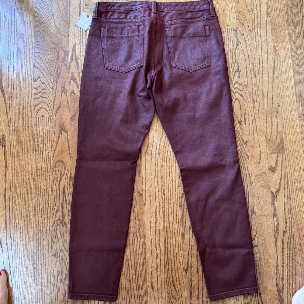 Banana Republic Denim Women's Size 29 Skinny Jeans Stretch ankle length‎ maroon - Picture 6 of 10